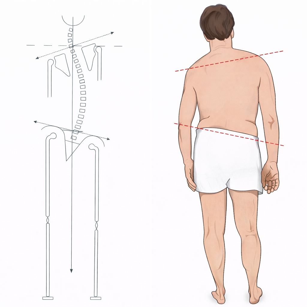 🧠 Ασυμμετρία στο μετωπιαίο επίπεδο & πλάγια μετατόπιση σώματος

Όταν ο κορμός μετατοπίζεται προς τη μία πλευρά, το σώμα παύει να φορτίζεται συμμετρικά.
Το κέντρο μάζας αλλάζει → οι δυνάμεις δεν κατανέμονται ισότιμα → ξεκινά η υπερφόρτιση.

🔹 Σπονδυλική στήλη:
Συμπίεση στη μία πλευρά, διάταση στην άλλη → άνισο φορτίο στους σπονδύλους και τις αρθρώσεις.

🔹 Λεκάνη & ισχία:
Λοξότητα λεκάνης → αυξημένη φόρτιση στο ισχίο στήριξης → μεγαλύτερο στρες στον αρθρικό χόνδρο.

🔹 Κάτω άκρα & γόνατα:
Αλλαγή στις δυνάμεις αντίδρασης του εδάφους → αυξημένο στρες έσω ή έξω διαμερίσματος.

🔹 Μυϊκό σύστημα:
Μύες όπως ο μέσος γλουτιαίος και ο τετράγωνος οσφυϊκός δουλεύουν μονόπλευρα → κόπωση & κακός έλεγχος κίνησης.

⚠️ Το σώμα «αντισταθμίζει» για να κρατήσει ισορροπία…
αλλά το πληρώνει με μειωμένη μηχανική αποδοτικότητα και χρόνιο πόνο.

🔑 Key insight:
Ο πόνος δεν προέρχεται από μία άρθρωση.
Προέρχεται από χρόνια άνιση κατανομή δυνάμεων σε όλη την κινητική αλυσίδα.

#biomechanics #posture #movementscience #functionaltraining #rehab #fitnesseducation #kineticchain #fitstudio